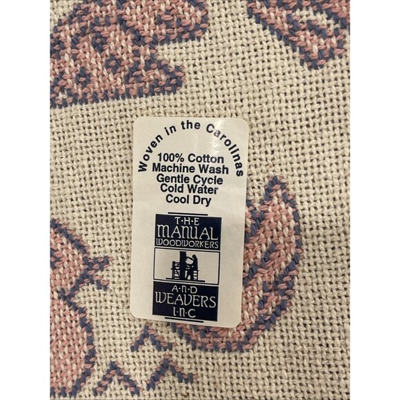 NWT Vintage MMW 1993 Animal Motif Woven Throw All Things Bright & Beautiful 47” - Picture 2 of 11